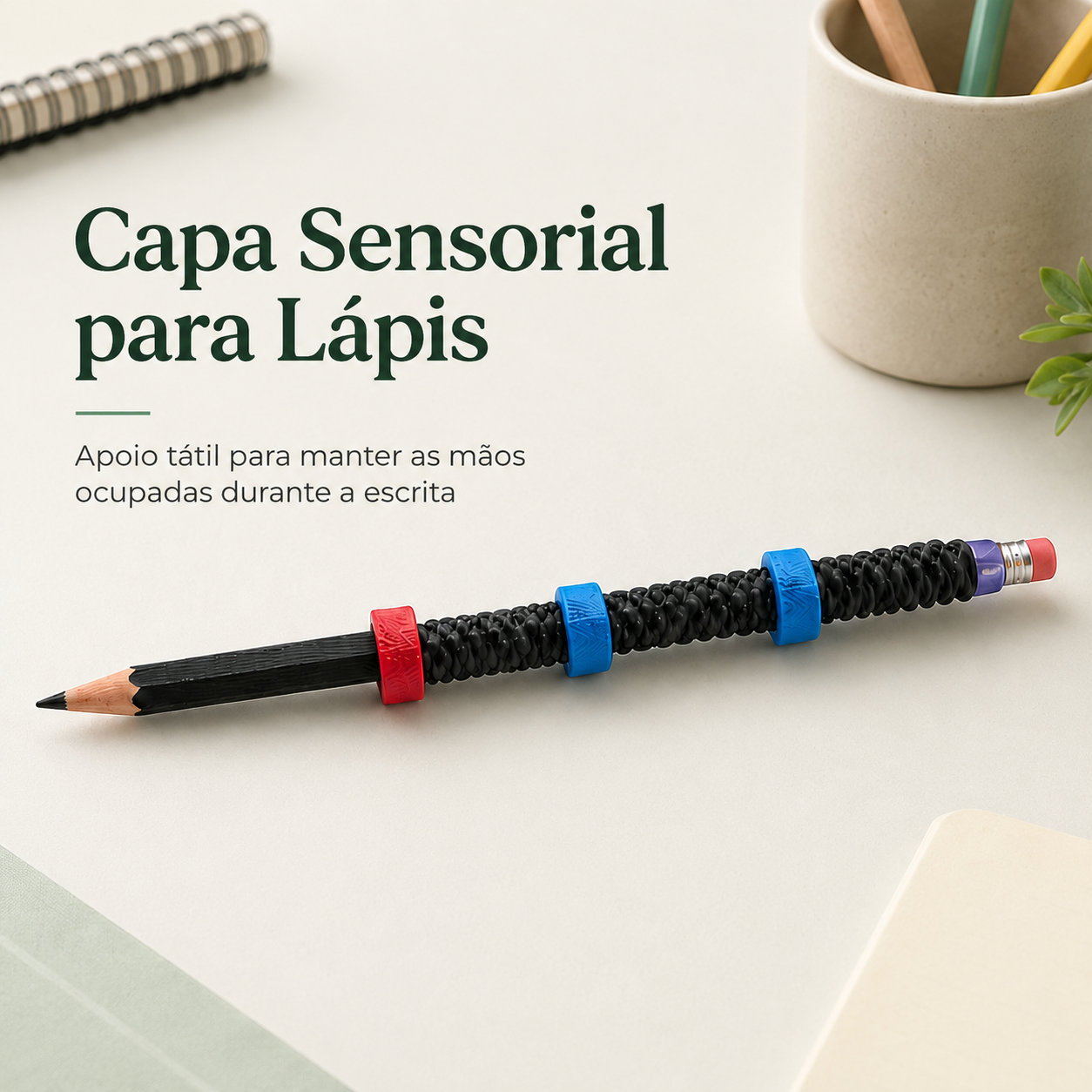 Kit Aprender & Focar 8 em 1 — Sensorial Escolar Calma 3D