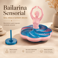 Bailarina Sensorial 3D com Base Giratória — Fidget para Relaxar, Girar e Decorar