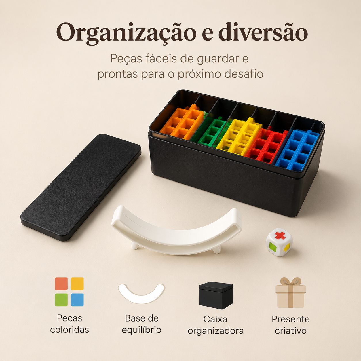 Perfect Blocks 3D — Jogo de Equilíbrio com Blocos Coloridos para Crianças e Família