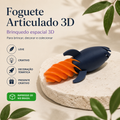 Foguete Articulado 3D — Brinquedo Decorativo Espacial para Brincar, Mover e Colecionar