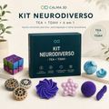 Kit Neurodiverso TEA + TDAH 6 em 1 — Calma 3D