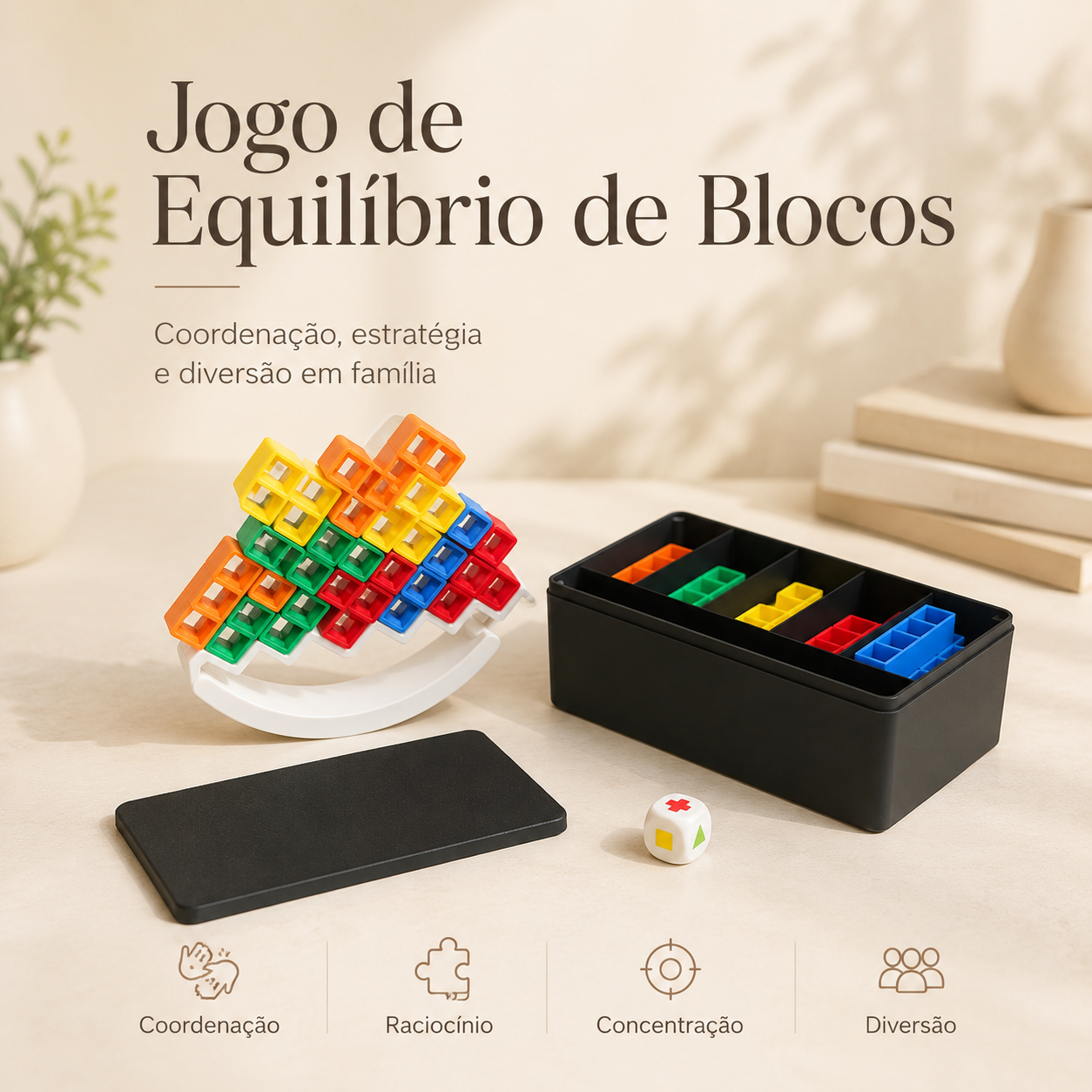 Perfect Blocks 3D — Jogo de Equilíbrio com Blocos Coloridos para Crianças e Família