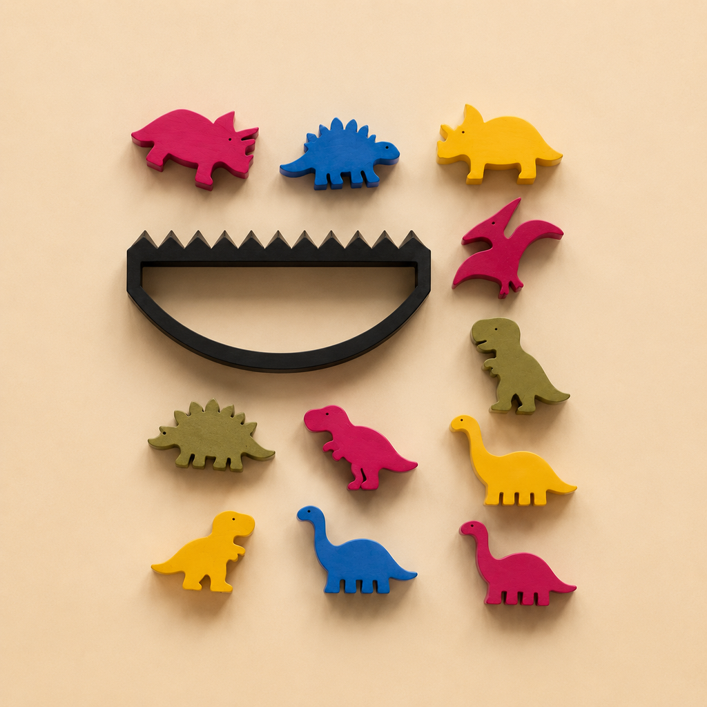 Jogo de Equilíbrio Dinossauro 3D — Brinquedo Sensorial Educativo Calma 3D