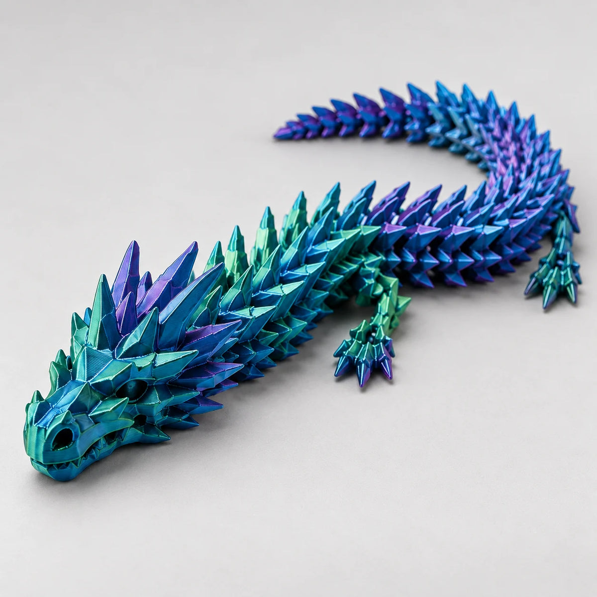 Dragão Sensorial Articulado 40 cm - Calma 3D — Toque, Movimento e Diversão