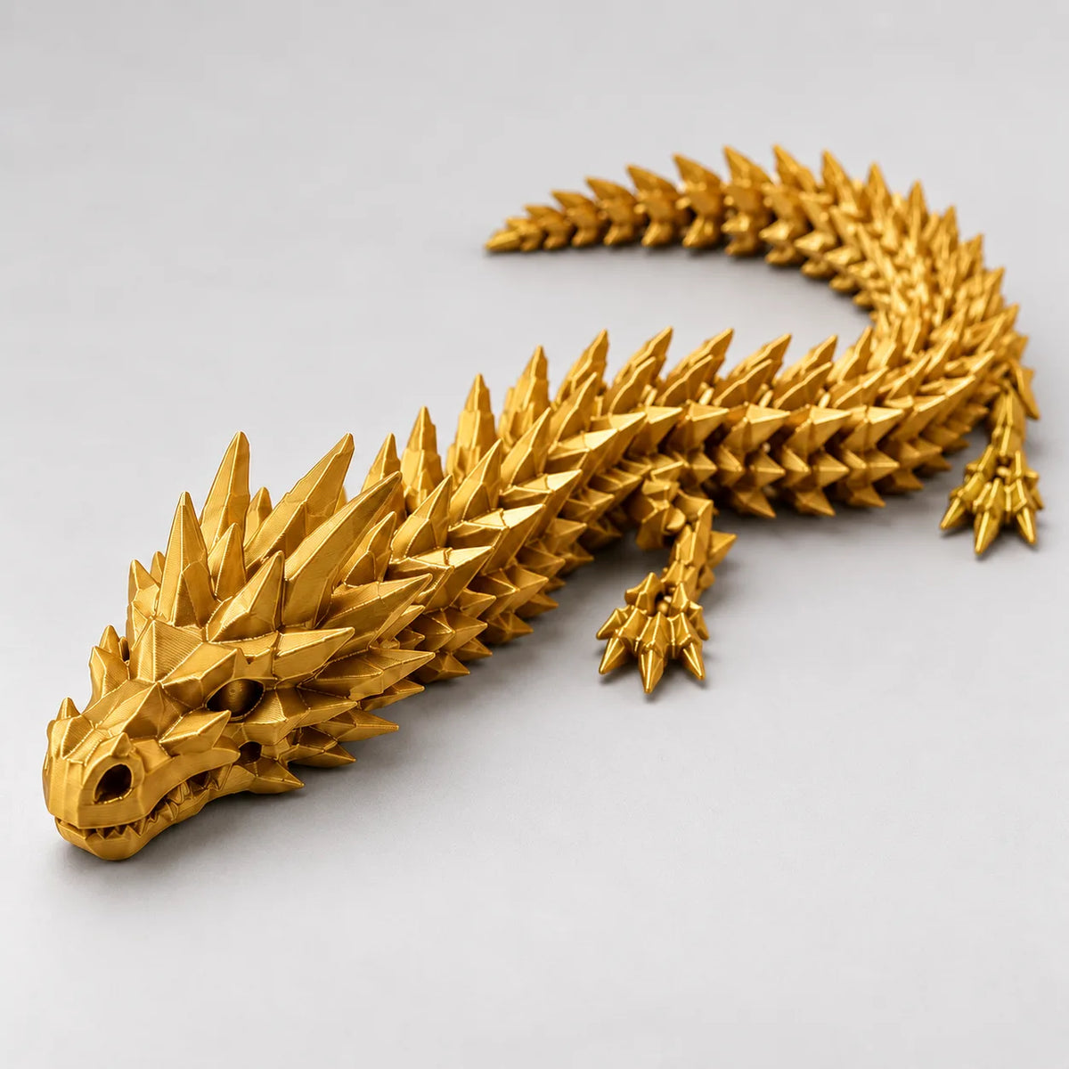 Dragão Sensorial Articulado 40 cm - Calma 3D — Toque, Movimento e Diversão