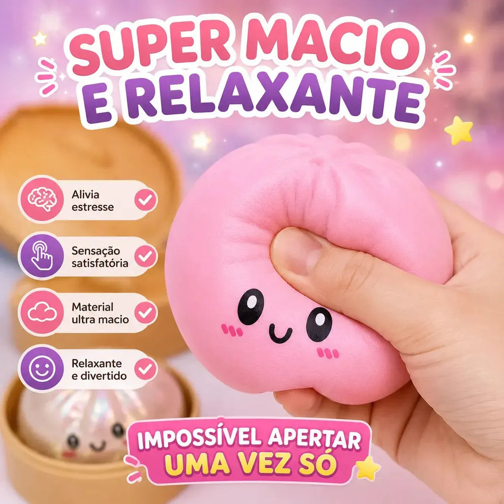 Squishy Glitter Dumpling — O Colecionável Viral que Você Não Vai Querer Parar de Apertar