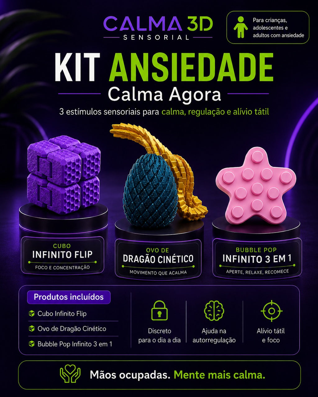 Kit Ansiedade — Calma Agora