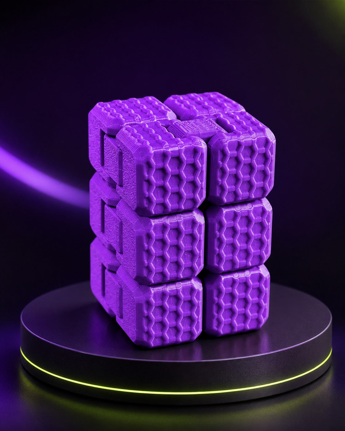 Kit TDAH Calma 3D Sensorial com Spinner 3D, Cubo Maluco e Cubo Infinito