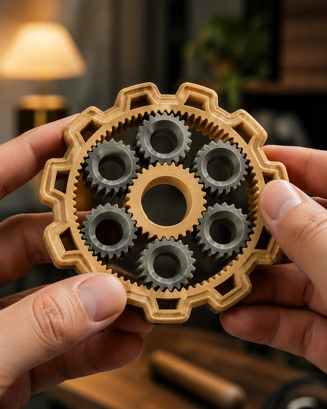 Spinner 3D Sensorial Calma 3D com Engrenagens