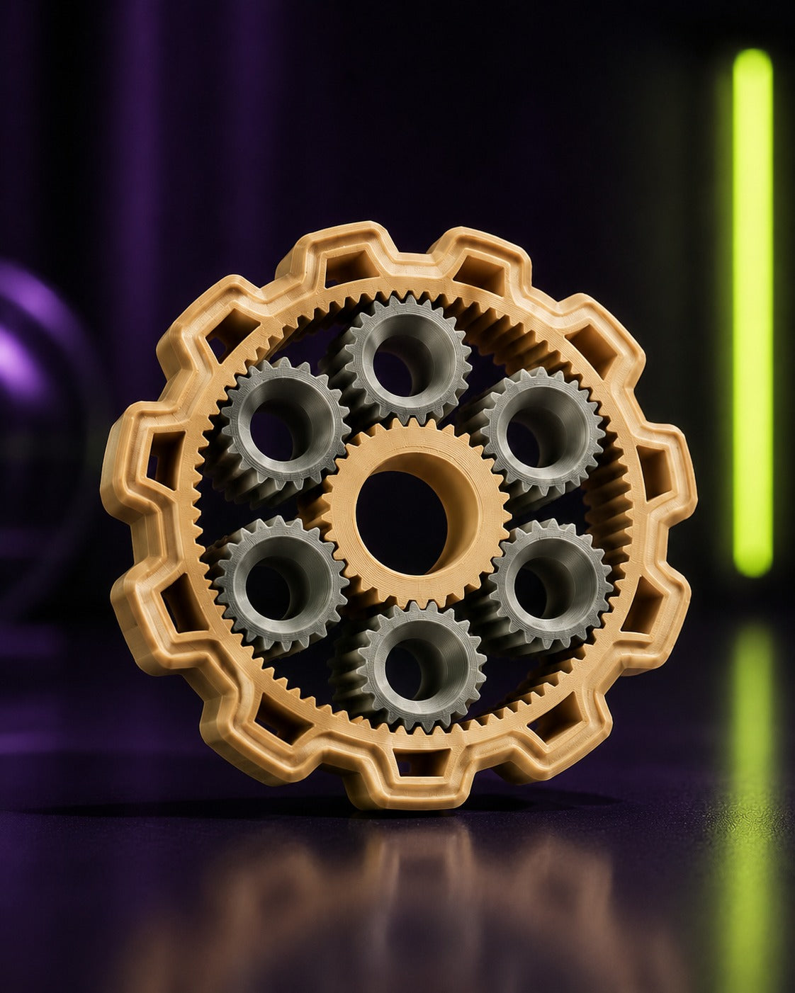 Spinner 3D Sensorial Calma 3D com Engrenagens
