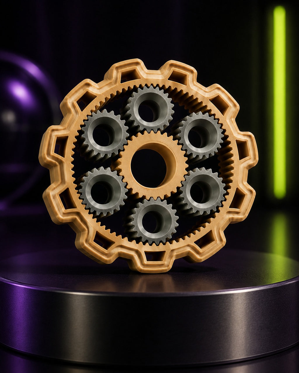 Spinner 3D Sensorial Calma 3D com Engrenagens