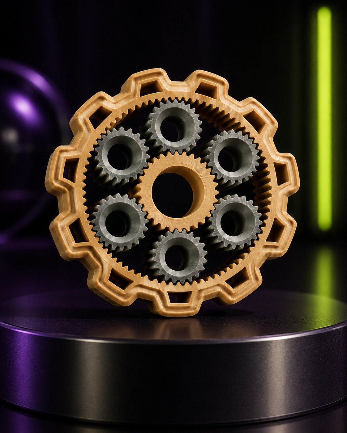 Spinner 3D Sensorial Calma 3D com Engrenagens