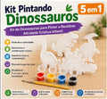 🦖 Kit Pintando Dinossauros 5 em 1
