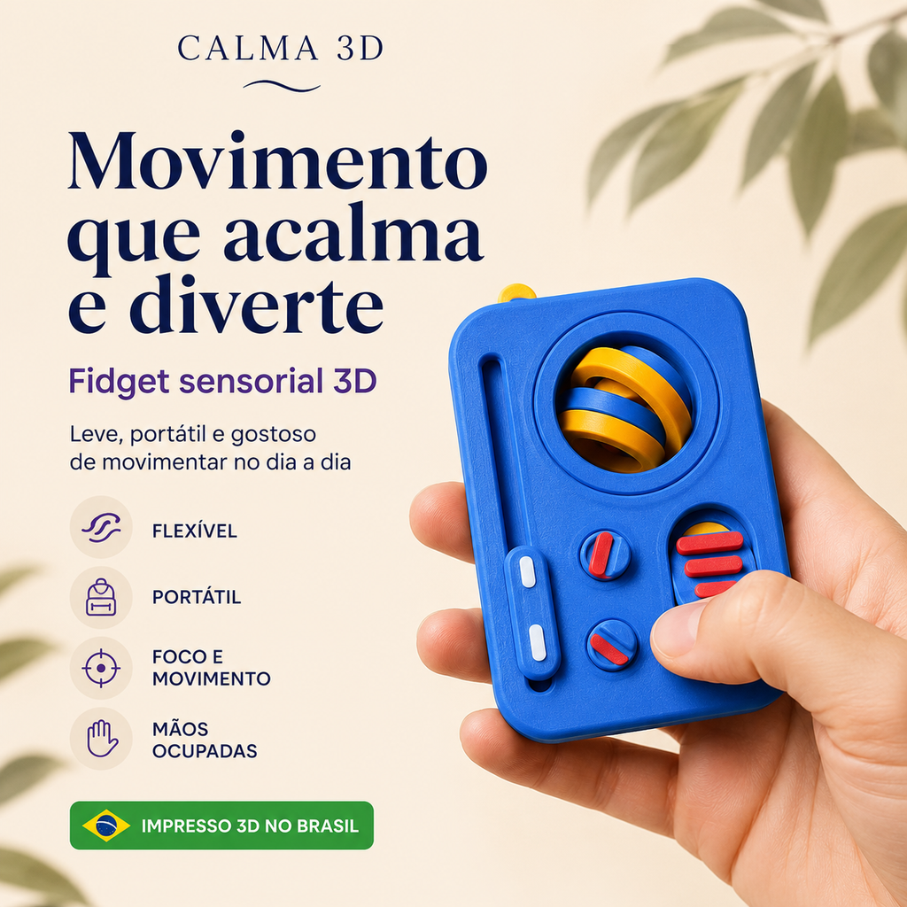 Brinquedo Sensorial do Caos 3D — Fidget Portátil para Foco, Movimento e Mãos Ocupadas