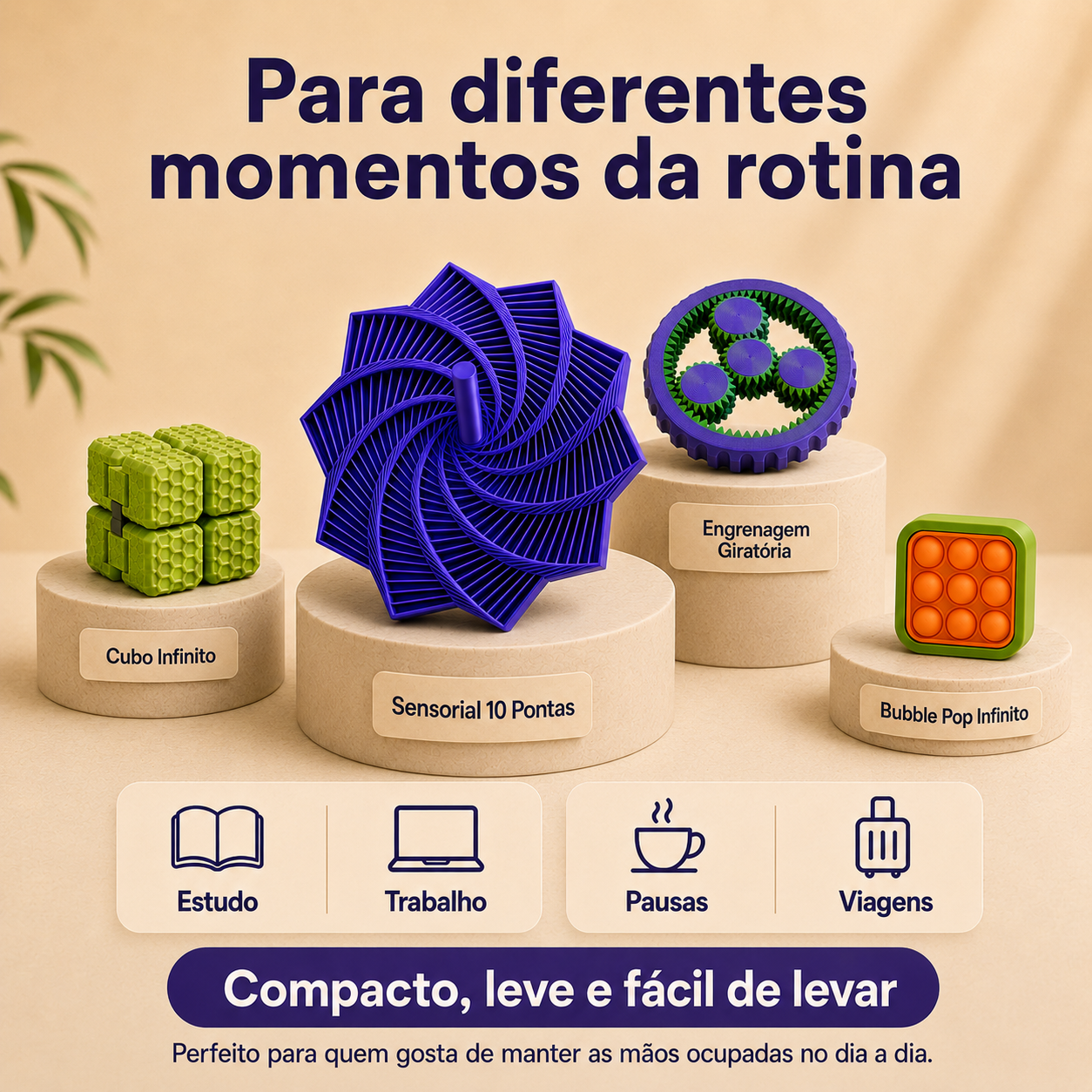 Kit Zenzorial 4 em 1 | 4 Itens Essenciais do Mundo Sensorial