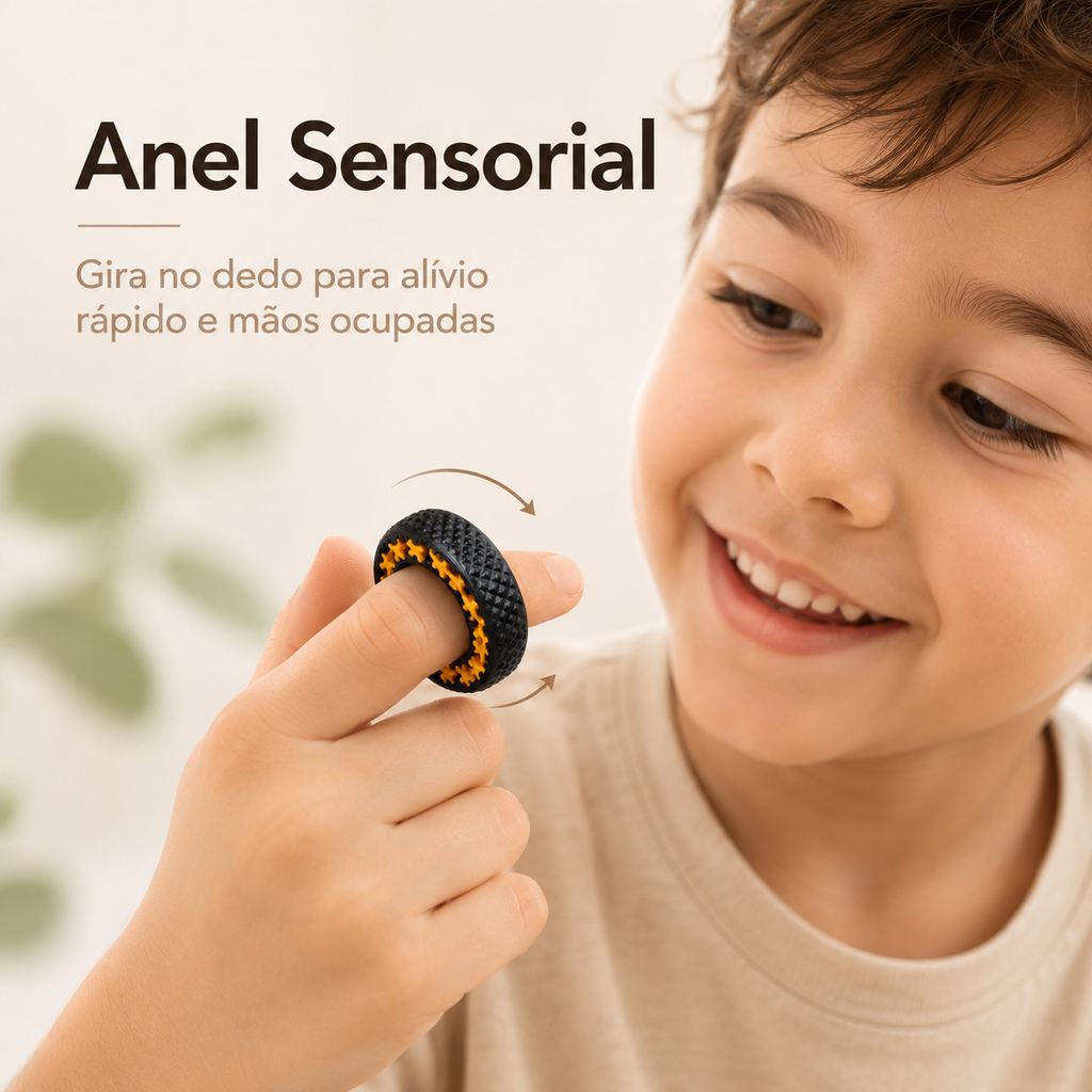Anel Sensorial Calma 3D — Foco, Calma e Mãos Ocupadas