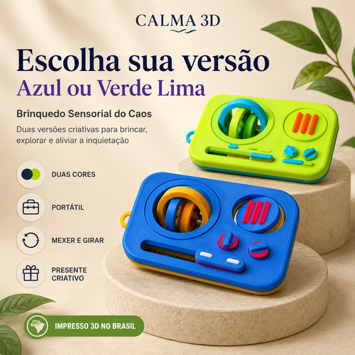 Brinquedo Sensorial do Caos 3D — Fidget Portátil para Foco, Movimento e Mãos Ocupadas