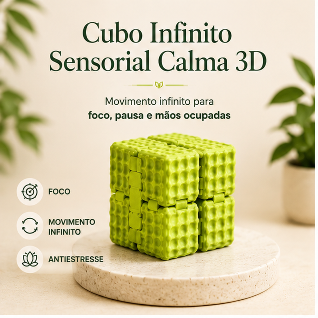 Cubo Infinito Sensorial Calma 3D