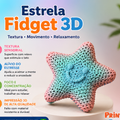 Estrela Brincalhona Sensorial 3D — Fidget Flexível para Mãos Inquietas