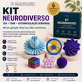 Kit Neurodiverso TEA + TDAH Calma 3D — 6 Ferramentas Sensoriais para Foco e Autorregulação